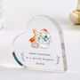 Daughter Christmas Heart Plaque Personalised Gift, thumbnail 1 of 5