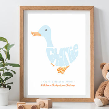 Personalised Duck Print, 2 of 7