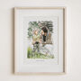 Personalised Father’s Day Gift – Hand Drawn Football Portrait From Photo | Custom Watercolour Artwork For Dad, Grandad Or Daddy’s Dream Team, thumbnail 6 of 9