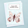 'Butterfly' Personalised Birthday Card, thumbnail 2 of 4