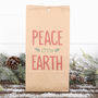 Peace On Earth Christmas Gift Bag, thumbnail 1 of 2