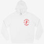Onto A Wiener Unisex Hoodie With Hot Dog Logo In White, thumbnail 5 of 6