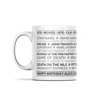 Personalised Mug Of Movies Gift For Any Year, 2 of 6