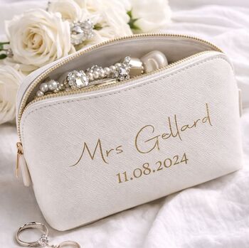 Personalised Mr Groom Wedding Toiletry Wash Bag, 4 of 5