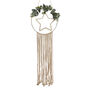 Wooden Hoop And Star Macrame Wall Hanging Wreath, thumbnail 2 of 3