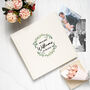 Personalised Ivory Mr And Mrs Wreath Photo Album, thumbnail 1 of 5