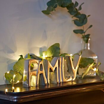 Free Standing Recycled Metal Family Sign, 7 of 9