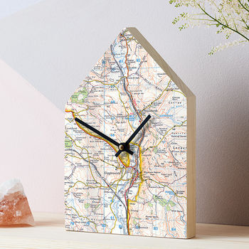 Personalised Map Location House Wall Clock, 8 of 9