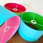 Turquoise Blue Drum Lampshade, thumbnail 2 of 9