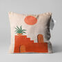 Minimalist Cushion Cover With Sun, Plant And Stairs, thumbnail 1 of 7
