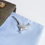 Pheasant Cufflinks, Pewter And Silver Gifts For Men, thumbnail 2 of 7