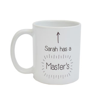 'Got A Masters' Personalised Mug, 5 of 8