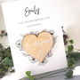 Personalised Keepsake Heart Bridesmaid Card, thumbnail 4 of 10