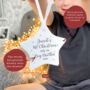 1st Xmas As A Big Brother Personalised Star Decoration, thumbnail 2 of 5