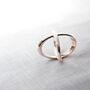 Scarf Ring In Silver, Gold Or Rosegold, thumbnail 4 of 12