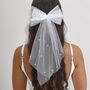 Hen Party Bride To Be Hair Bow With Pearls, thumbnail 1 of 2