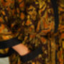 Chocolate Brown Batik Kimono Robe, thumbnail 5 of 9