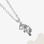 Sterling Silver Koala Necklace With Personalisation, thumbnail 2 of 6