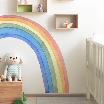Colourful Rainbow Removable Wall Sticker, 5 of 12