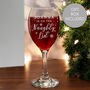 Personalised I'm On The Naughty List Wine Glass Gift Boxed – Christmas Gift Idea, thumbnail 1 of 5