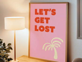 'Let's Get Lost' Art Print, 4 of 6