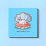 Cute Pearl Love Card | Seashell Greeting Card, thumbnail 1 of 4