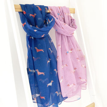 Sausage Dog Print Scarf, 2 of 5