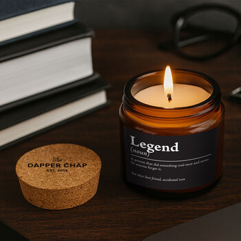 Brown Jar Candle • “Legend” • Scented Jar Candle • Gift For Him • Special Dad • Novelty Candle • Humor Candle, 2 of 3