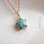 Emerald Star May Birthstone Necklace, thumbnail 4 of 11