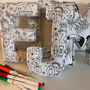 Colour Your Own Fabric Letter, thumbnail 4 of 5