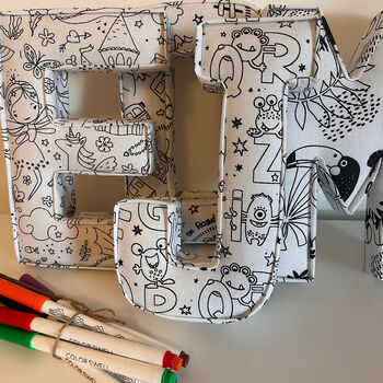 Colour Your Own Fabric Letter, 4 of 5
