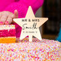 Personalised Wedding Anniversary Star Cake Topper, thumbnail 1 of 8