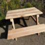 Outdoor Oak Garden Heavy Duty Picnic Table Pub Bench, thumbnail 1 of 4