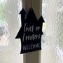 Trick Or Treaters Halloween Welcome House Decoration, thumbnail 2 of 3