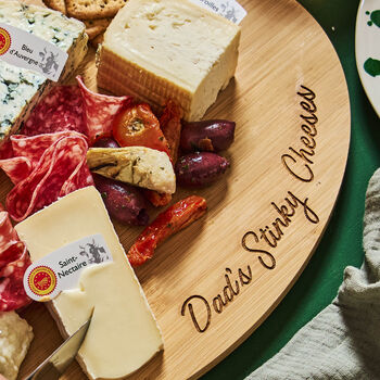 Engraved Wooden Cheese Board, 4 of 5