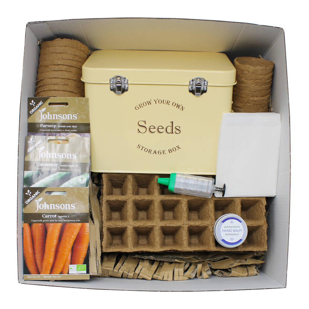 Garden Gift Hamper With Seed Packet Organiser By Gardening Naturally