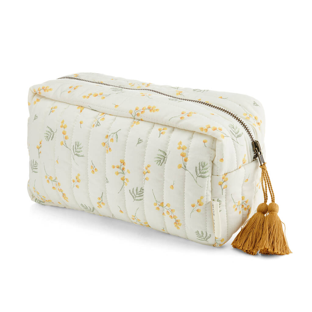 quilted wash bag