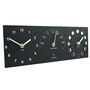 Eco Recycled Triple Moon Phase, Clock And Thermometer, thumbnail 3 of 4