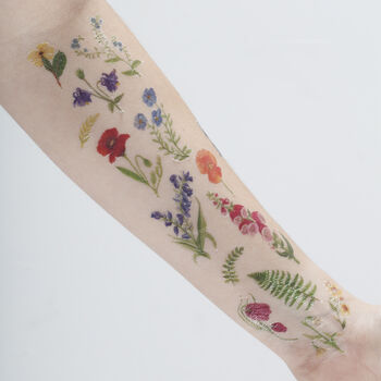 Wildflower Temporary Tattoo Pack, 6 of 9