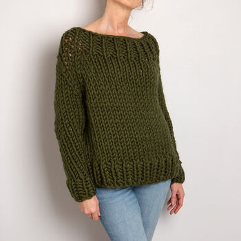 Claire Jumper Easy Knitting Kit, 6 of 10
