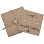 60th Birthday For Her Silver Plated Star Bracelet And Gift Wrap, thumbnail 8 of 9