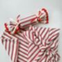 Candy Cane Luxury Reusable Fabric Wrapping In Large, thumbnail 4 of 7