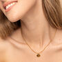 Brown Stone Oval Pendant Necklace, thumbnail 2 of 6