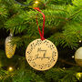 'Merry Christmas' Gold Star Wreath Christmas Decoration, thumbnail 3 of 6