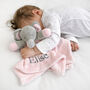Personalised Pink Elephant Motif Blanket And Comforter, thumbnail 5 of 12