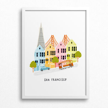 Personalised San Francisco City Print, 2 of 7