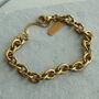 Gold Chunky Chain Bracelet, thumbnail 1 of 5