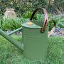 Pair Of Heritage Green And Copper Watering Cans, thumbnail 9 of 10