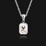 18k Silver Plated Phoenix Pendant Necklace, thumbnail 2 of 6