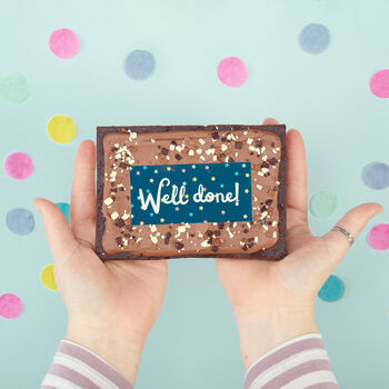 Personalised Photo Brownie Slab Letterbox Friendly, 2 of 6